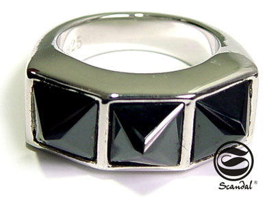 Three Black Spikes Ring シルバー 指輪 / リング
