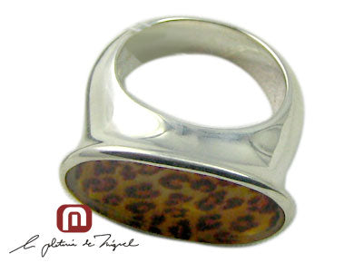 Leopard Resin Ring シルバー 指輪 / リング