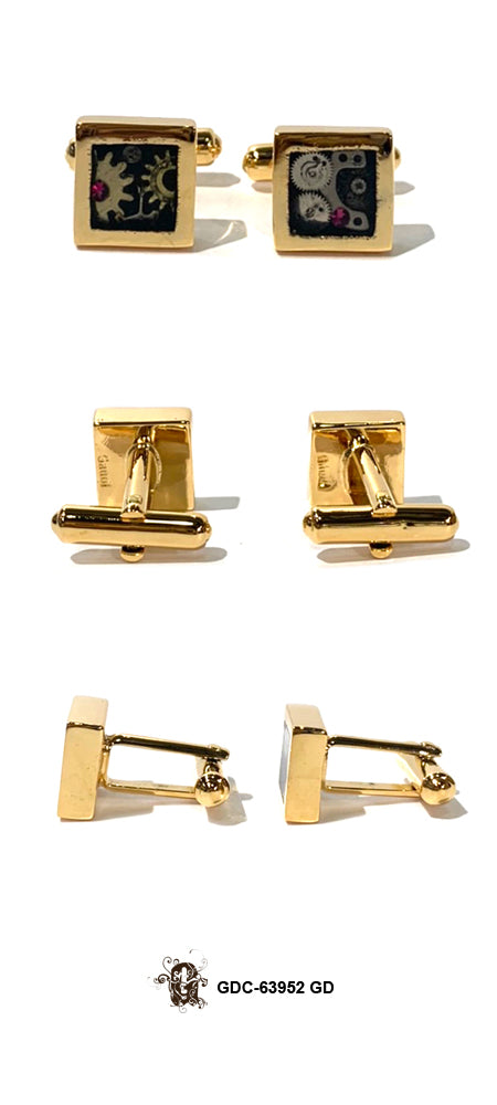 Tokei Gold Square Cufflink