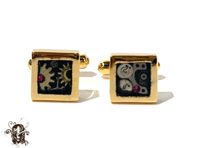 Tokei Gold Square Cufflink