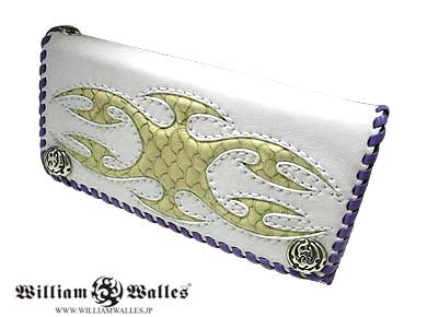 Tribal Hex Salmon Wallet レザー 財布 / ウォレット
