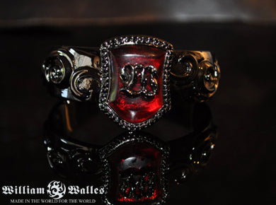 W Logo Bangle Black Plating