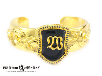 W Logo Bangle Brass