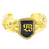 W Logo Bangle Brass