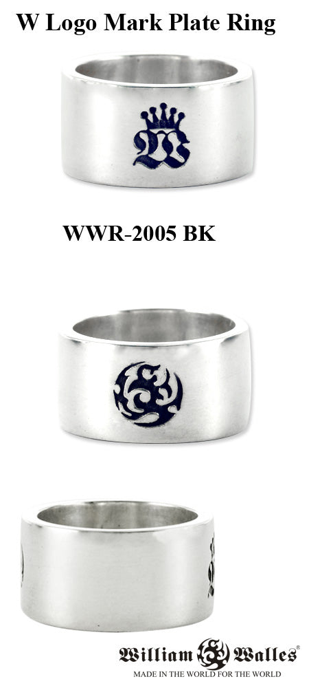 W Logo mark Plate Ring