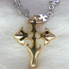 Walles Gold Cross Pendant with Chain シルバー ペ&