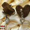 White Gem Non-hole Pierce シルバー ピアス