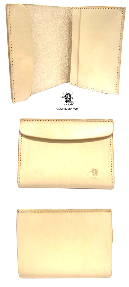 WHITE LEATHER ORGANIZER