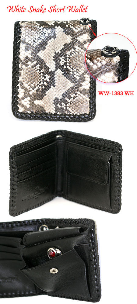 White Snake Short Wallet レザー 財布 / ウォレット