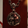 William Half Skull Face Silver シルバー ペンダン