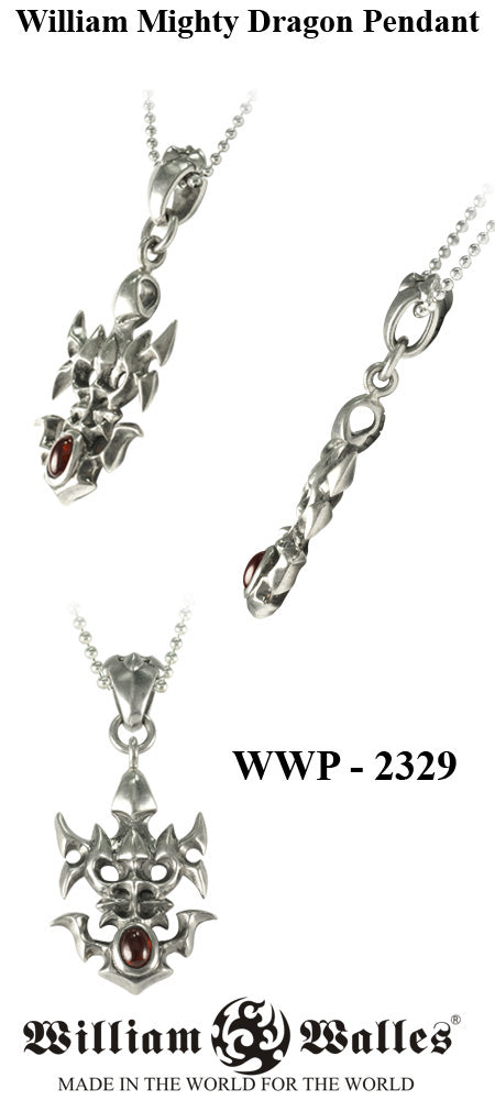 William Mighty Dragon Pendant シルバー ペンダント