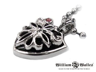William Shield Of Butterfly Pendant シルバー ペン