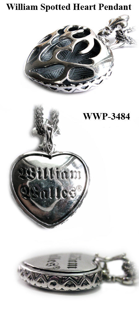 William Spoted Heart Pendant シルバー ペンダント