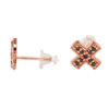 William X Earring シルバー ピアス