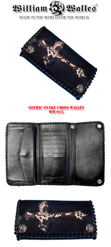 Gothic Snake Cross Wallet レザー 財布 / ウォレット