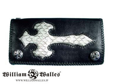 White Snake Cross Leather Wallet レザー 財布 / ウ&