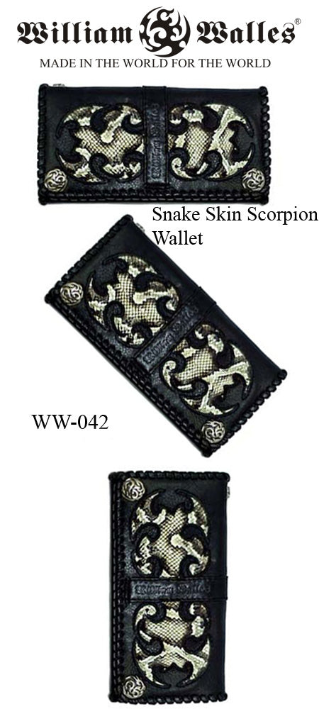 Snake Skin Scorpion Wallet レザー 財布 / ウォレッ&