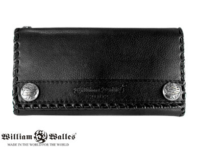 Leather Bully Wallet Three-folds Long Wallet レザ&