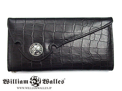 Black Crocodile Long Wallet -Limited Edition レザ