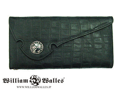 Black Crocodile Long Wallet -Limited Edition レザ&
