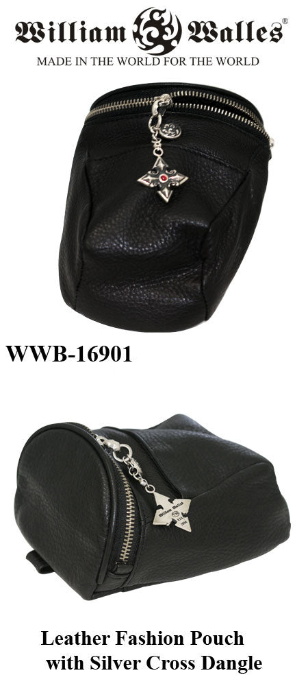 Leather Fashion Pouch with Silve バッグ / かばんr