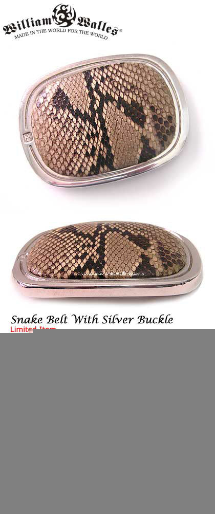 Snake Belt With Silver Buckle Limited Edition ベル