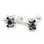 Black Scroll Earring シルバー ピアス