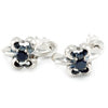 Black Scroll Earring シルバー ピアス