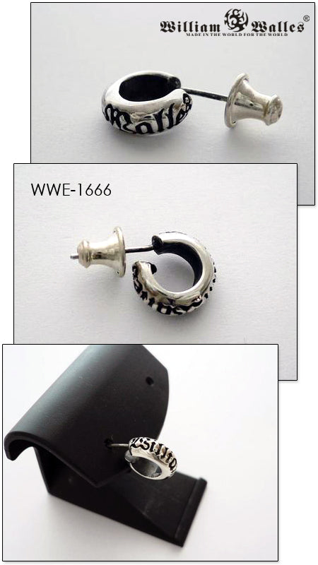 Logo Earring シルバー ピアス