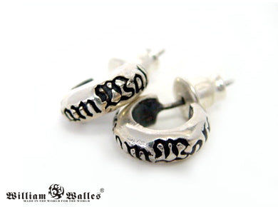 Logo Earring シルバー ピアス