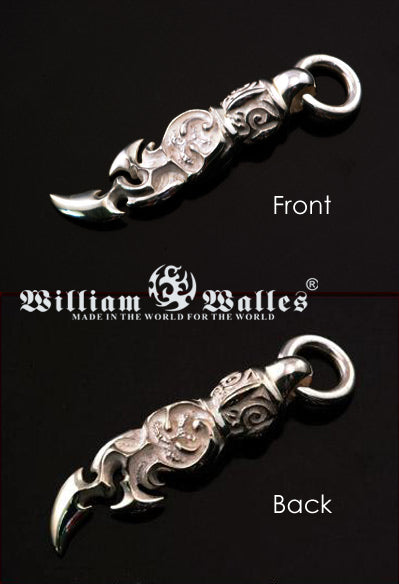 White Fossil Claw シルバー ペンダント