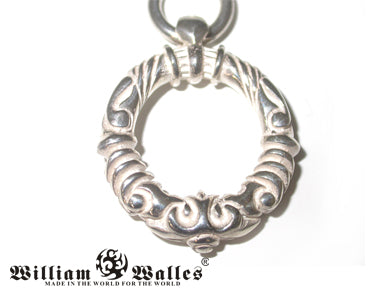 Scroll Ring Top White シルバー ペンダント