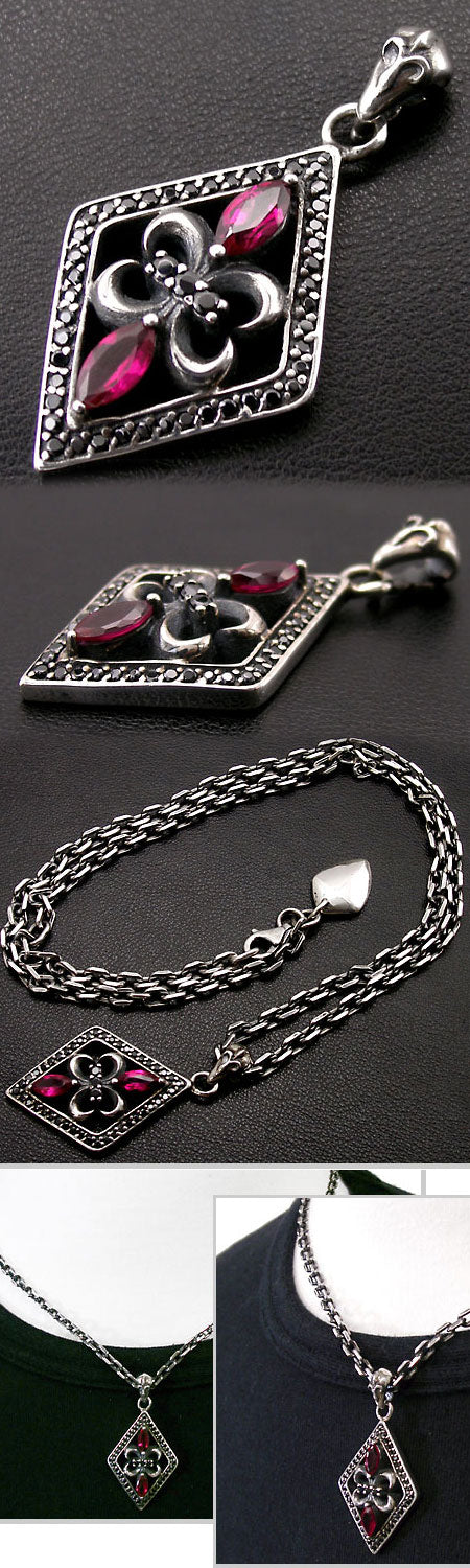 Flower of Valentine Pendant PAIR