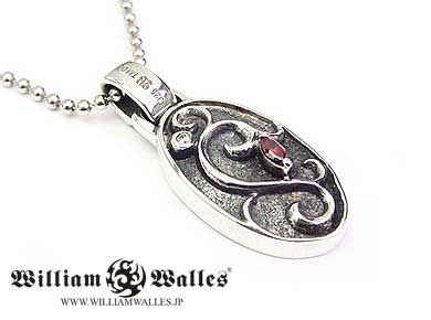 Gothic Scroll Tablet Pendant シルバー ペンダント