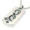 Two Point Star Gothic Scroll Pendant シルバー ペ&