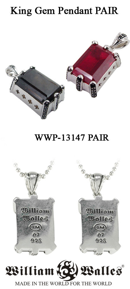 King Gem Pendant PAIR
