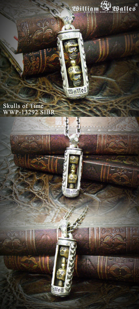 Skulls of Time シルバー ペンダント