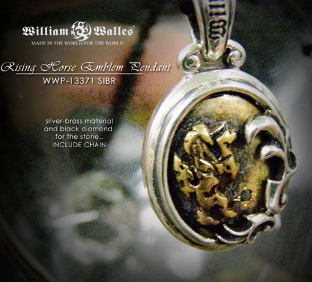 Rising Horse Emblem Pendant