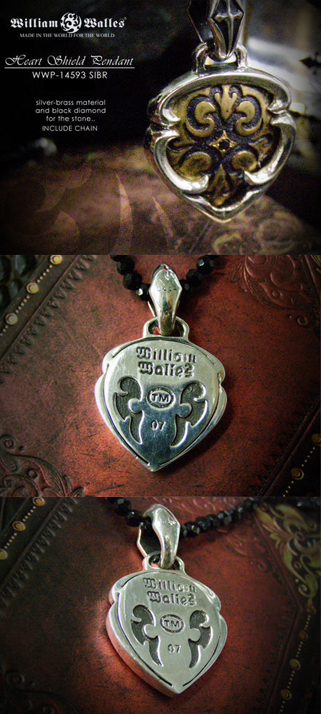 Heart Shield Pendant シルバー ペンダント