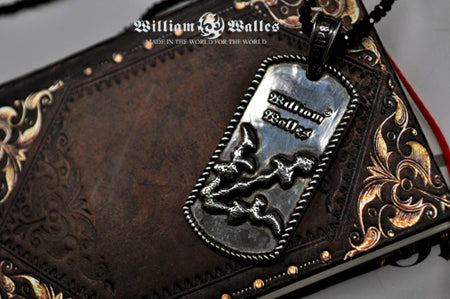 Fern Tag Pendant with chain シルバー ペンダント