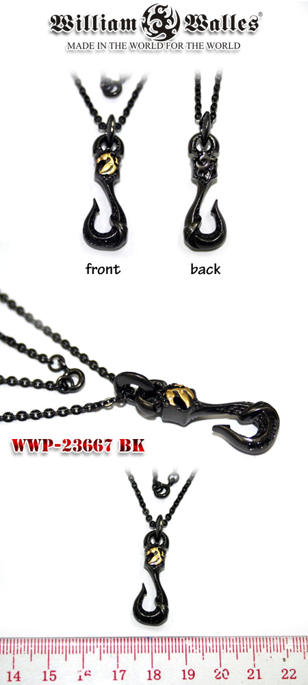 Black Unicorn Hook Pendant シルバー ペンダント