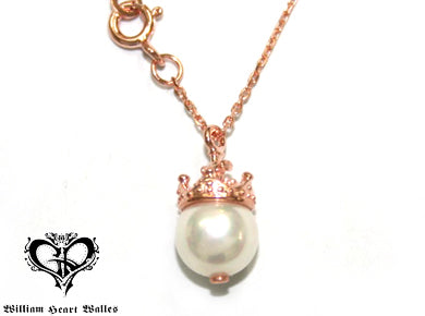 Crown Pearl Charm Pink