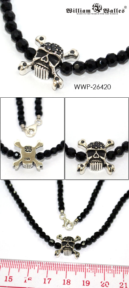 Skull Bone Necklace スピネル