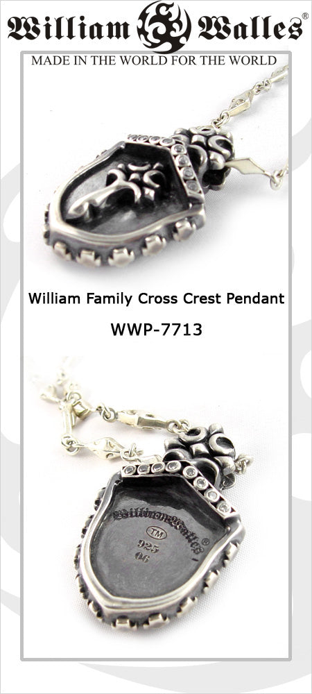 William Family Cross Crest Pe シルバー ペンダント