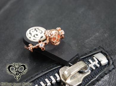 Fancy Skull Ring Pink
