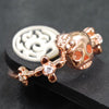 Fancy Skull Ring Pink