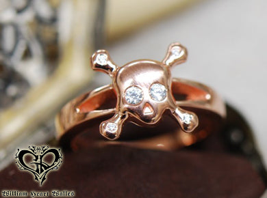 X-Skull Ring Pink