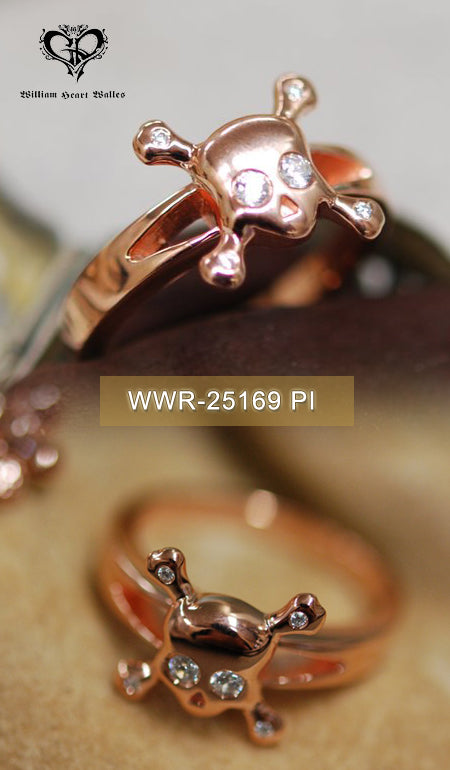 X-Skull Ring Pink