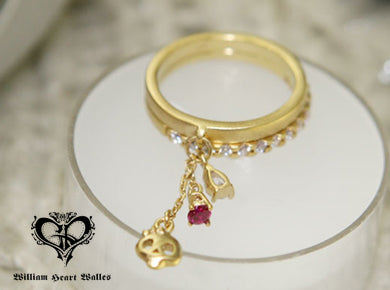 Skull Dangle Ring