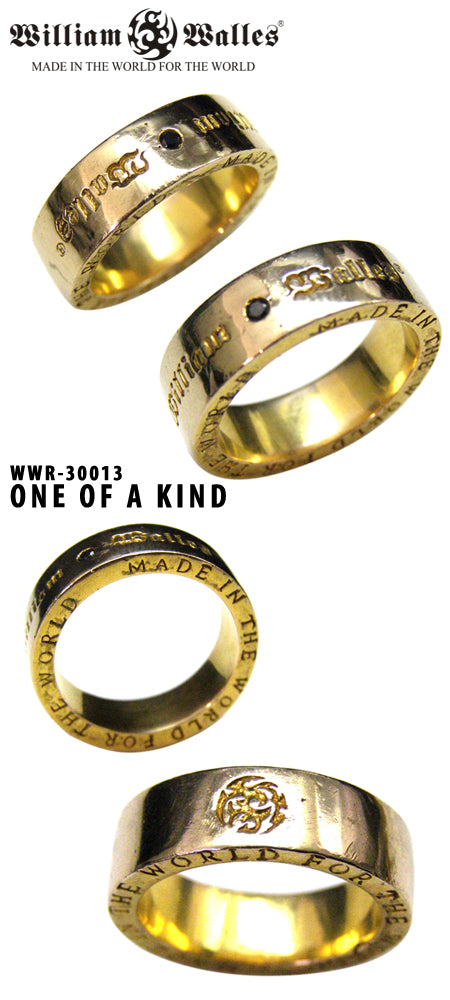 William Logo Gold Ring